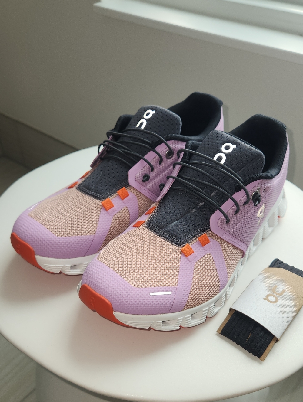On Running Cloud 5 Push Women's Sneakers NEW Size 9 Fiji/Rose - Picture 7 of 14